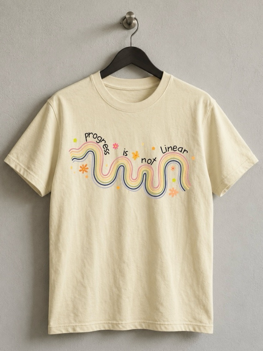 Progress Is Not Linear Back To School Kindergarten Tee Gift For Teacher | Gildan